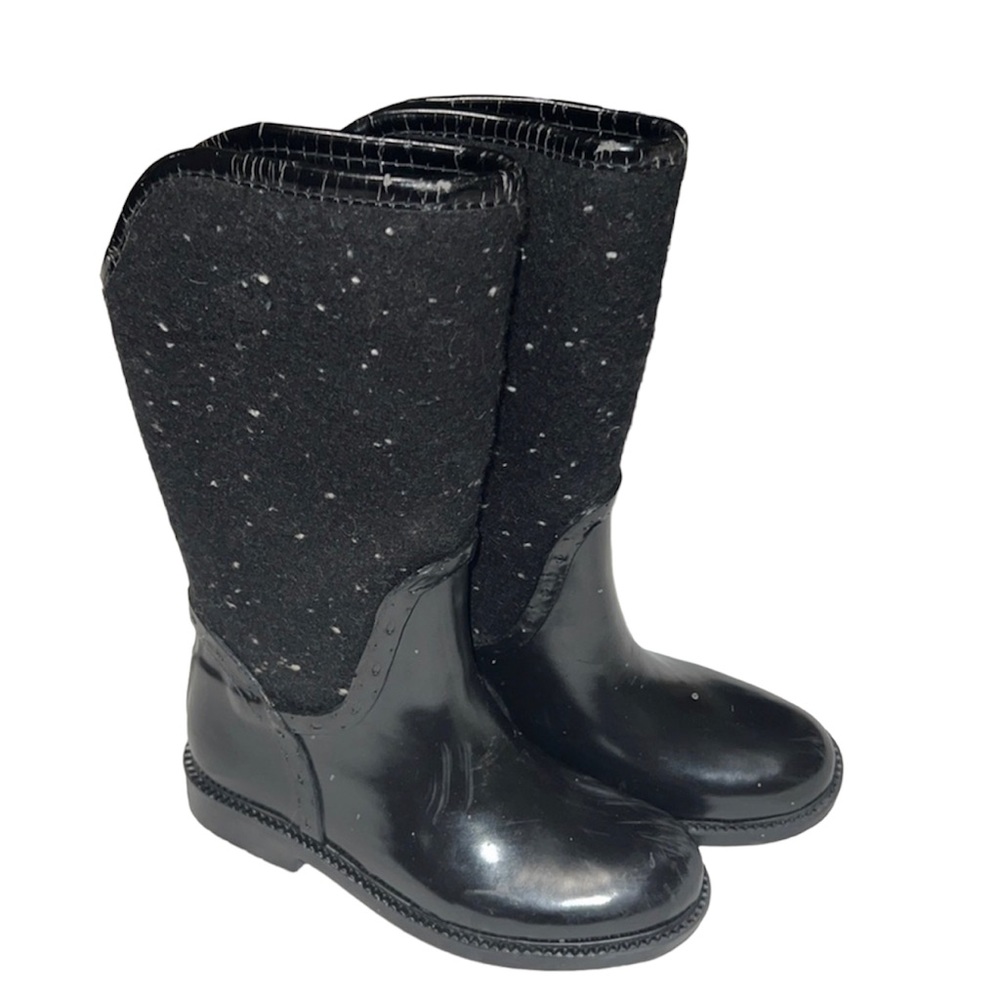 Zara kids rain /winter black boots size 28/29